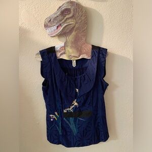 Floreat Veiled Arbor Embroidered Blouse